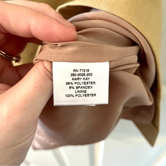 Exclusively for Mary Kay by Twinhill Camel Sleeveless MidLength Sheath Dress 12P - Picture 5 of 11